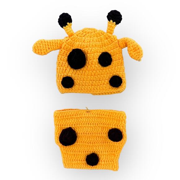 unknown Other - Newborn Baby Photo Shoot Props Boys Girls Crochet Giraffe Costume NWOT | OS [58]